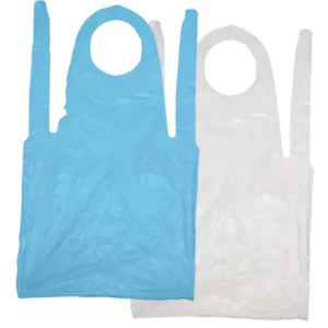 Disposable Aprons (Blue / Clear, 670×820, 10 microns)	 - 1 Box (100 aprons)