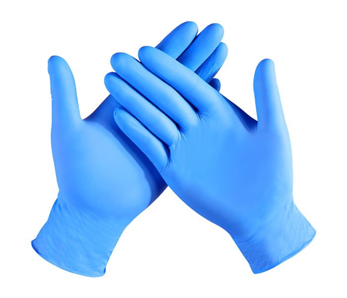 Nitrile Powder-Free Gloves (Blue) – S/M/L/XL - 1 Box (100 gloves)